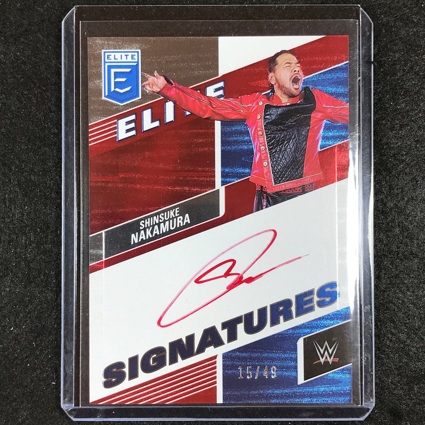 2023 Donruss Elite WWE SHINSUKE NAKAMURA Elite Signatures Red 15/49