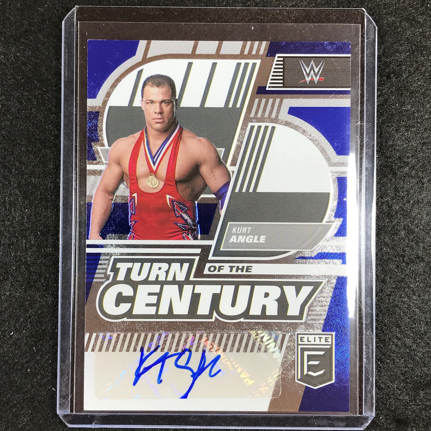 2023 Donruss Elite WWE Kurt Angle Turn Of The Century Blue 5/25