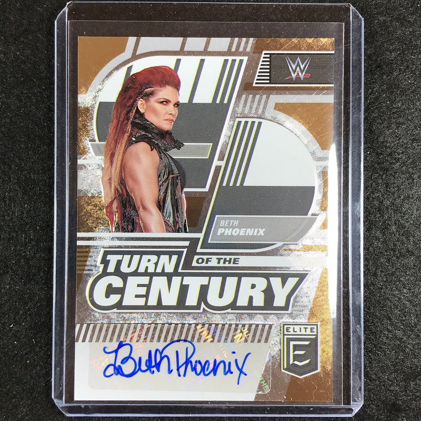 2023 Donruss Elite WWE Beth Phoenix Turn Of The Century Auto Gold 8/10