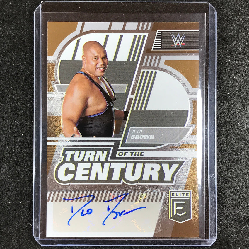 2023 Donruss Elite WWE D-lo Brown Turn Of The Century Auto Gold 10/10