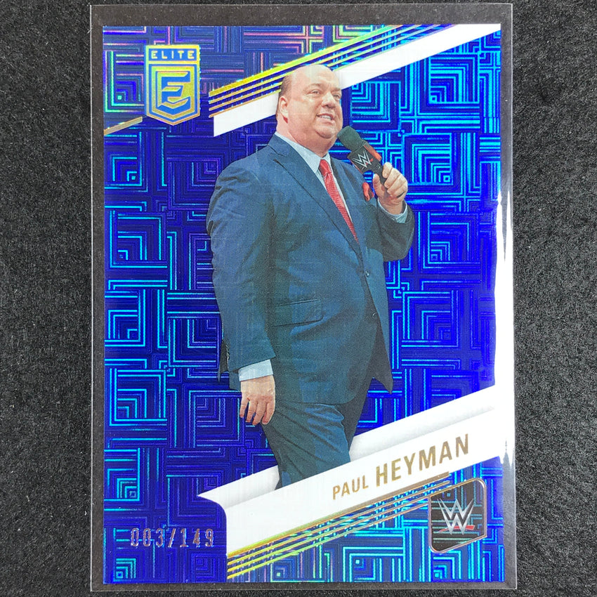 2023 Donruss Elite WWE Paul Heyman Base Blue 3/149 No 32