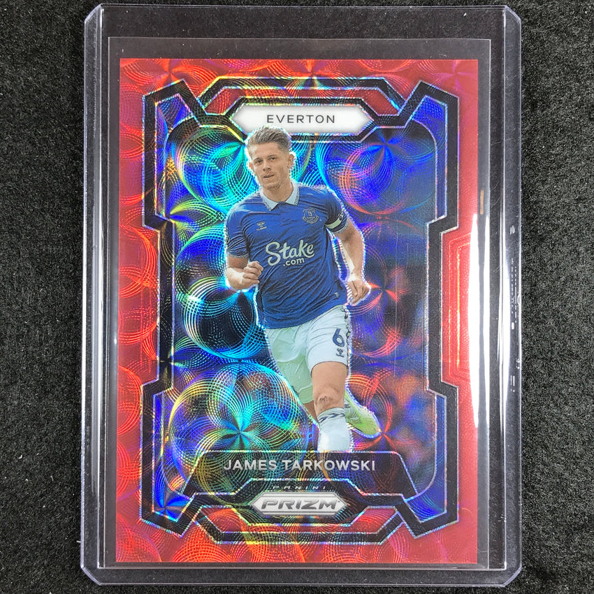 2023-24 Prizm Epl James Tarkowski Choice Red 7/30 #254