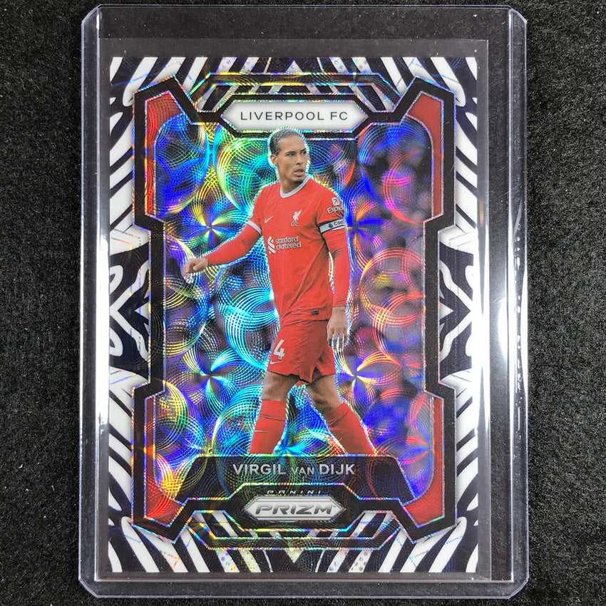2023-24 Prizm Epl Virgil Van Dijk Choice Zebra 2/15 No 81