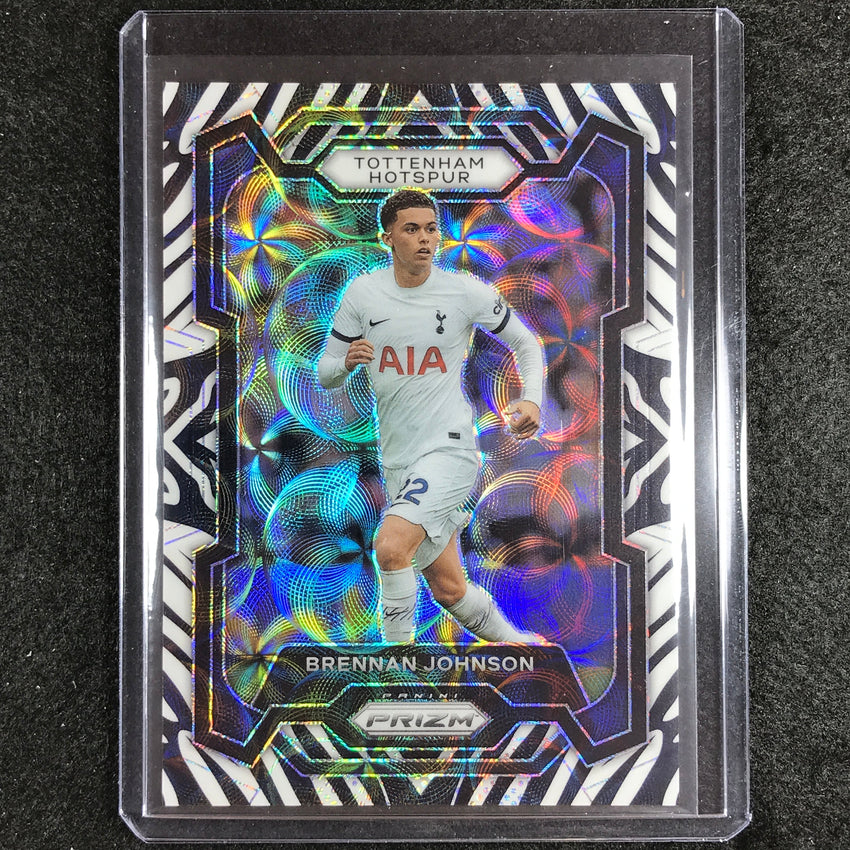 2023-24 Prizm Epl Brennan Johnson Choice Zebra 1/15 No 123