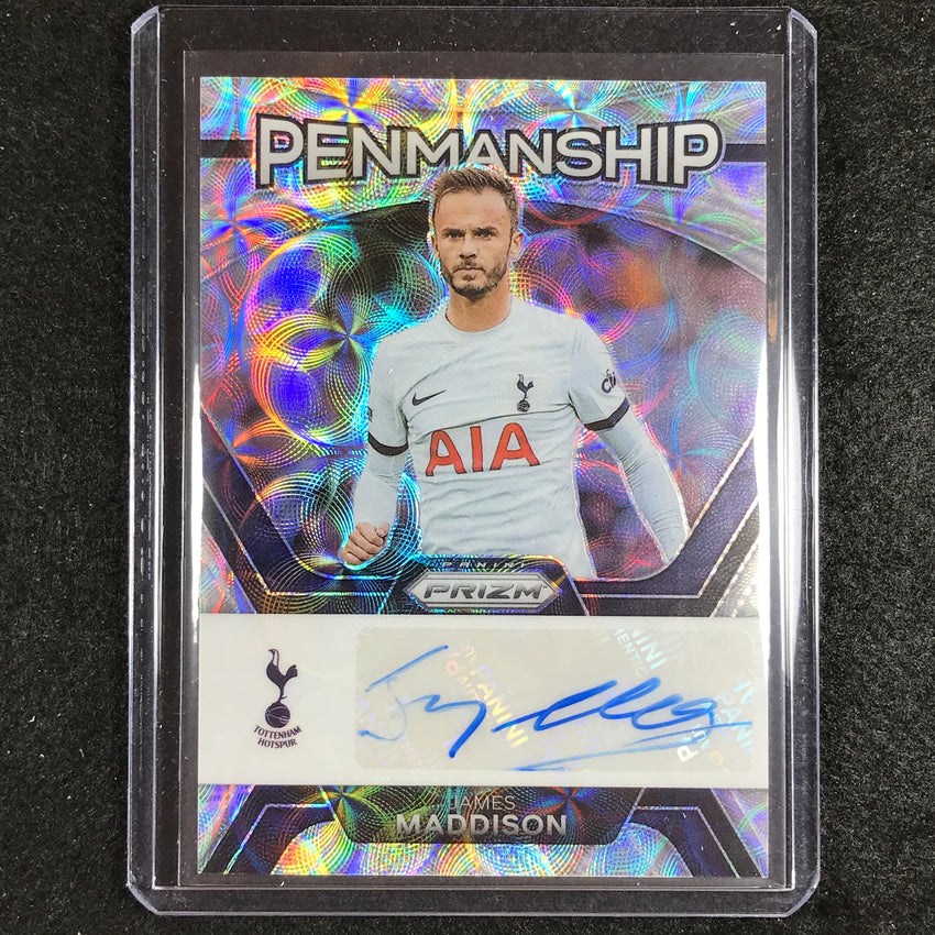 2023-24 Prizm Epl James Maddison Penmanship Choice Auto No Jm