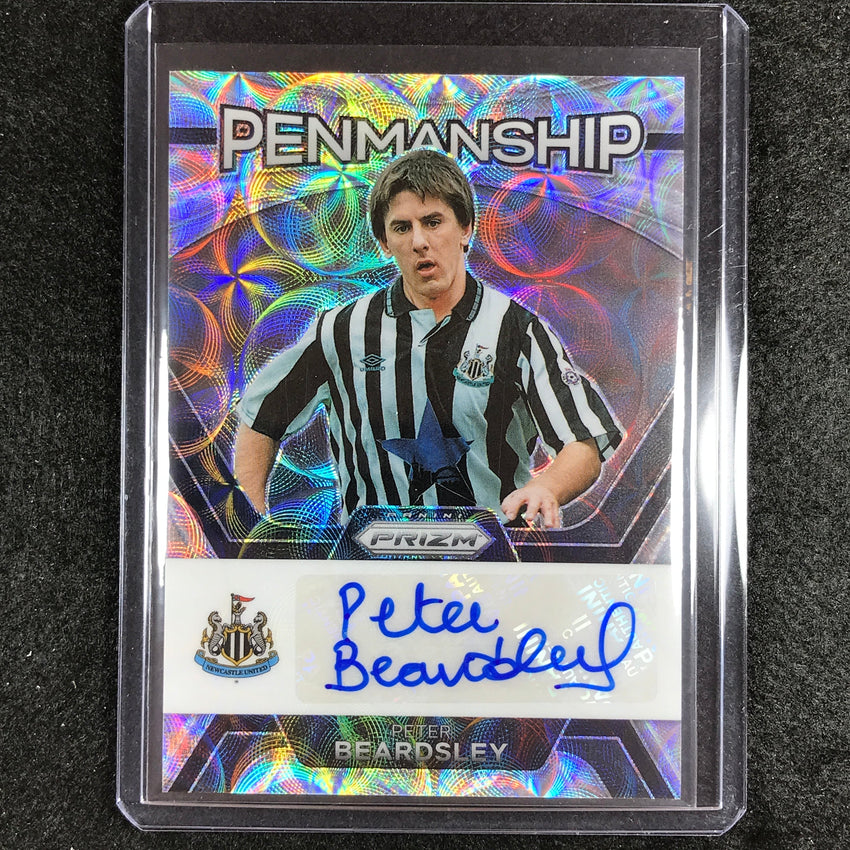 2023-24 Prizm Epl Peter Beardsley Penmanship Choice Auto No Pb