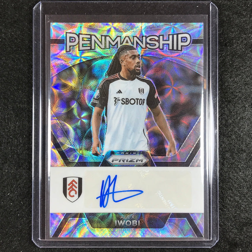 2023-24 Prizm Epl Alex Iwobi Penmanship Choice Auto #Ai