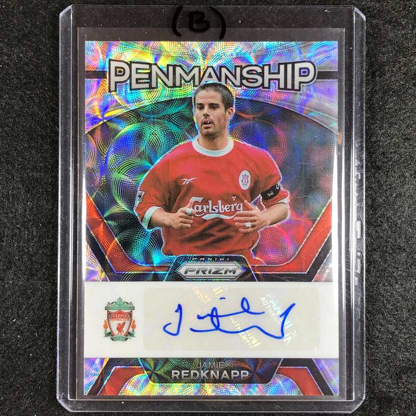 2023-24 Prizm Epl Jamie Redknapp Penmanship Choice Auto No Jr B