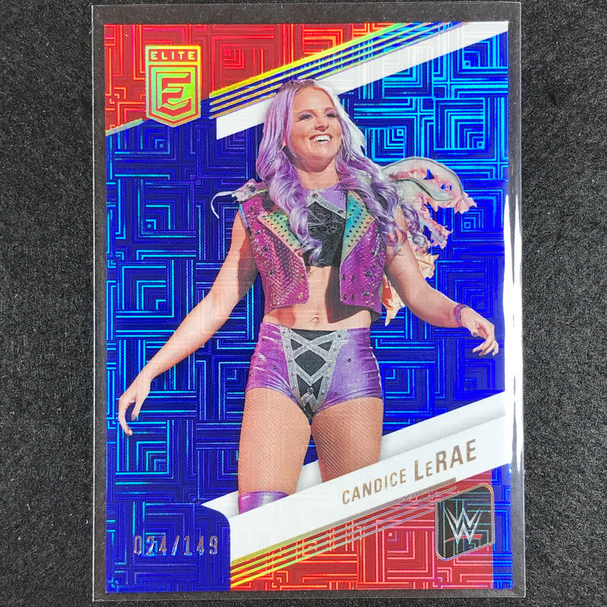 2023 Donruss Elite WWE Candice Lerae Base Blue 24/149 No 44