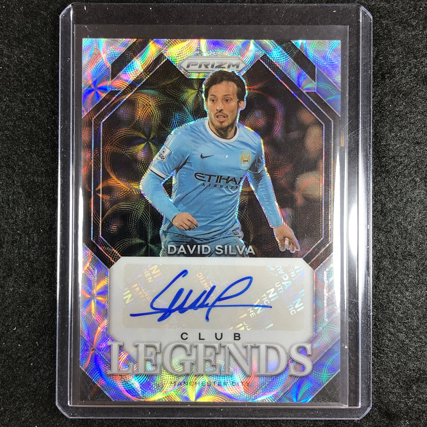 2023-24 Prizm Epl David Silva Club Legends Choice Auto No Ds