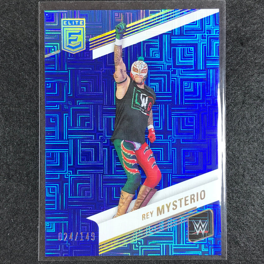 2023 Donruss Elite WWE Rey Mysterio Base Blue 24/149 No 52