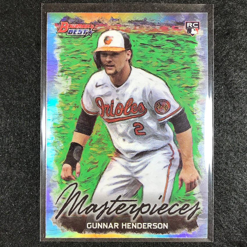 2023 Bowmans Best Mlb Gunnar Henderson Rookie Bowman Masterpieces Refractor No 5