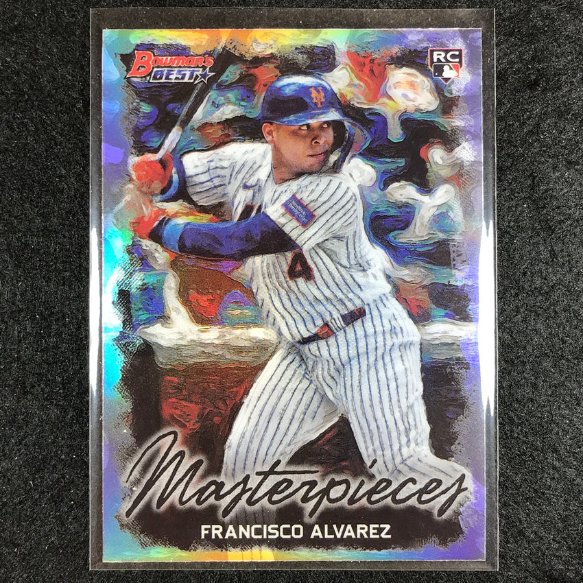 2023 Bowmans Best Mlb Francisco Alvarez Rookie Bowman Masterpieces Refractor No 9
