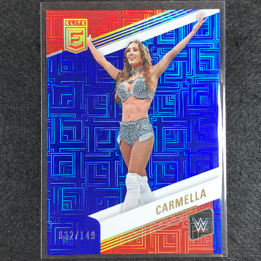 2023 Donruss Elite WWE Carmella Base Blue 32/149 No 54