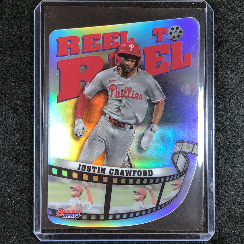 2023 Bowmans Best Mlb Justin Crawford Reel To Reel Die-cut Refractor #23