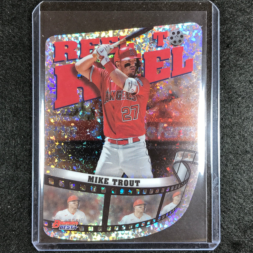 2023 Bowmans Best Mlb Mike Trout Reel To Reel Die-cut Mini-diamond No 1