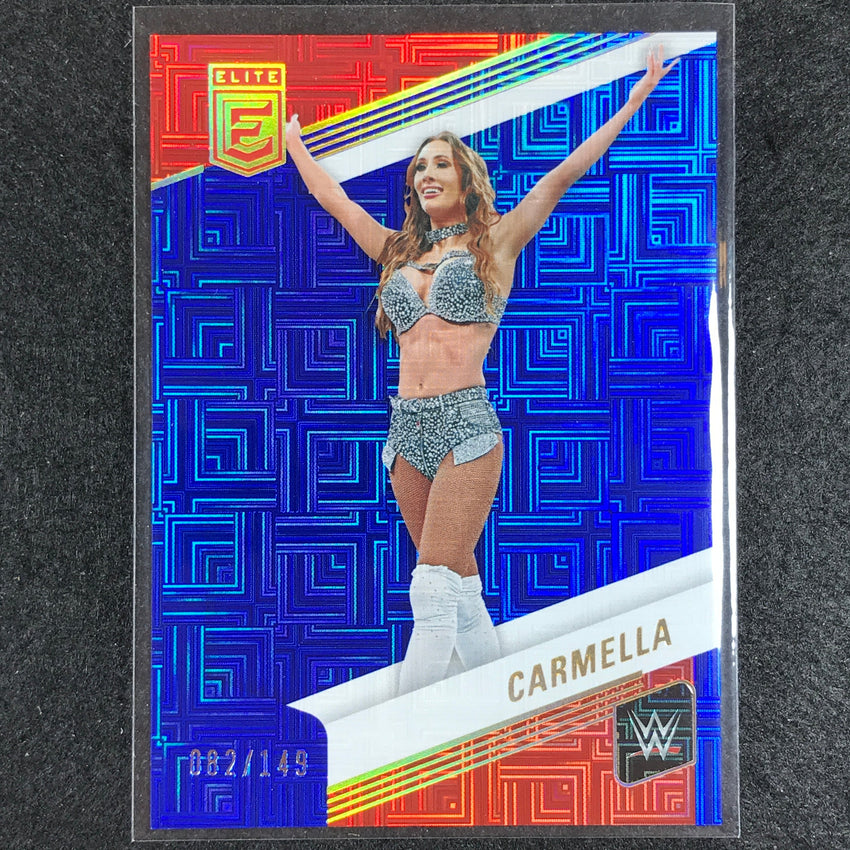 2023 Donruss Elite WWE Carmella Base Blue 82/149 No 54
