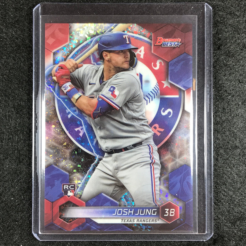 2023 Bowmans Best Mlb Josh Jung Rookie Base Mini-diamond 243/299