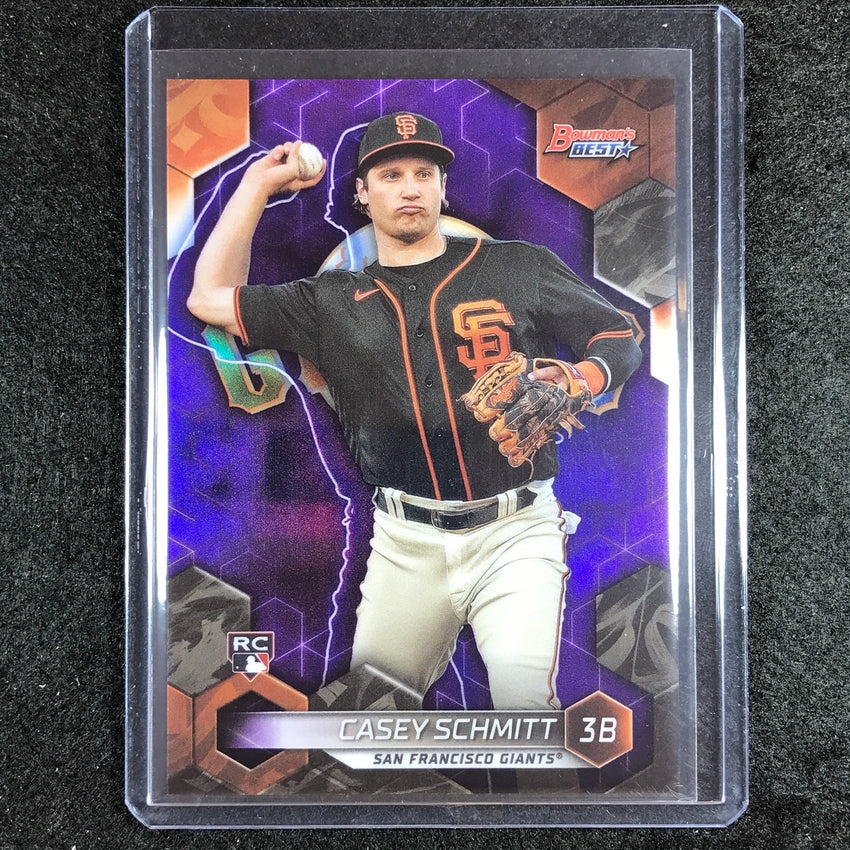 2023 Bowmans Best Mlb Casey Schmitt Rookie Base Purple 243/250