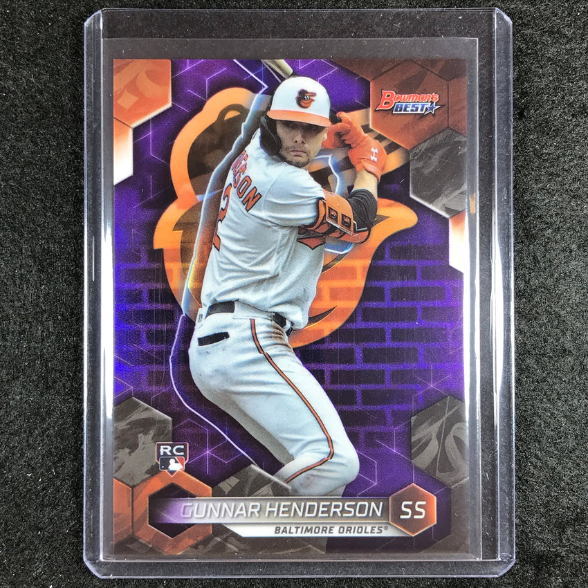 2023 Bowmans Best Mlb Gunnar Henderson Rookie Base Purple 237/250
