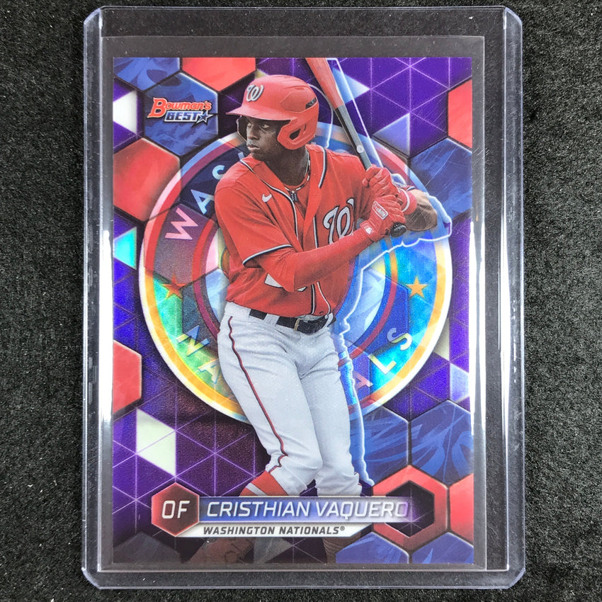2023 Bowmans Best Mlb Cristhian Vaquero Top Prospects Purple 52/250