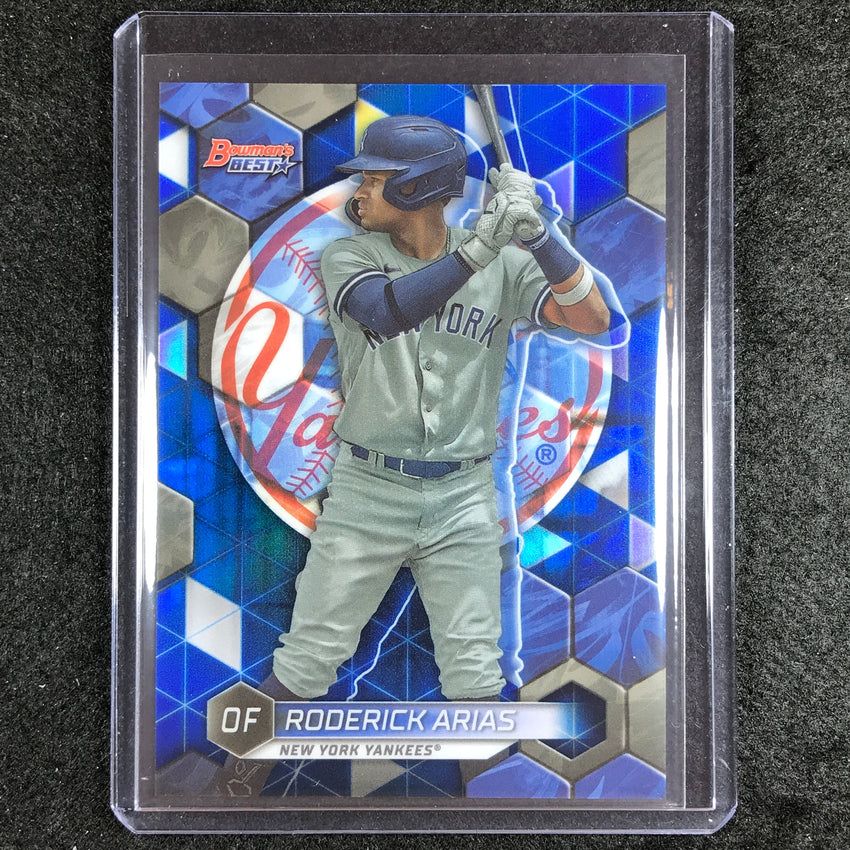 2023 Bowmans Best Mlb Roderick Arias Top Prospects Blue 14/150