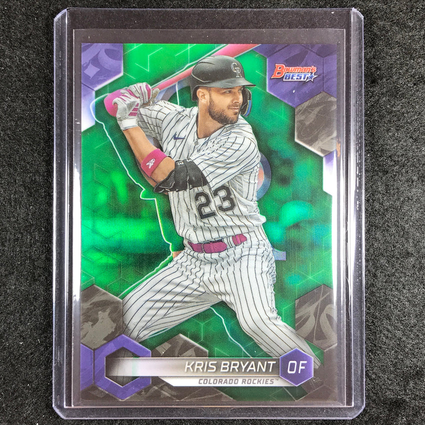 2023 Bowmans Best Mlb Kris Bryant Base Green 7/99