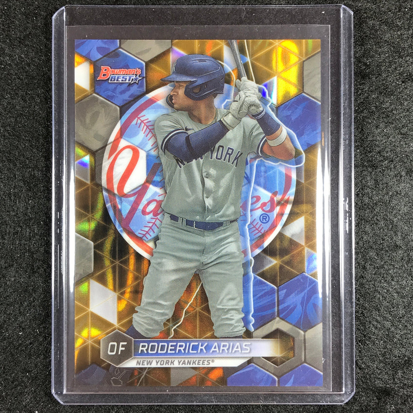 2023 Bowmans Best Mlb Roderick Arias Top Prospects Gold Lava 29/75