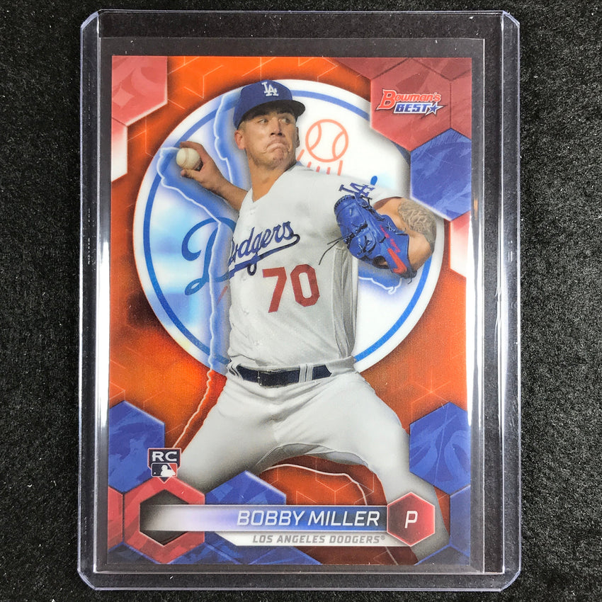 2023 Bowmans Best Mlb Bobby Miller Rookie Base Orange 25/25