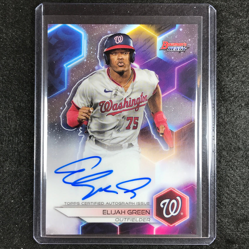 2023 Bowmans Best Mlb Elijah Green Best Of 2023 Auto No Eg