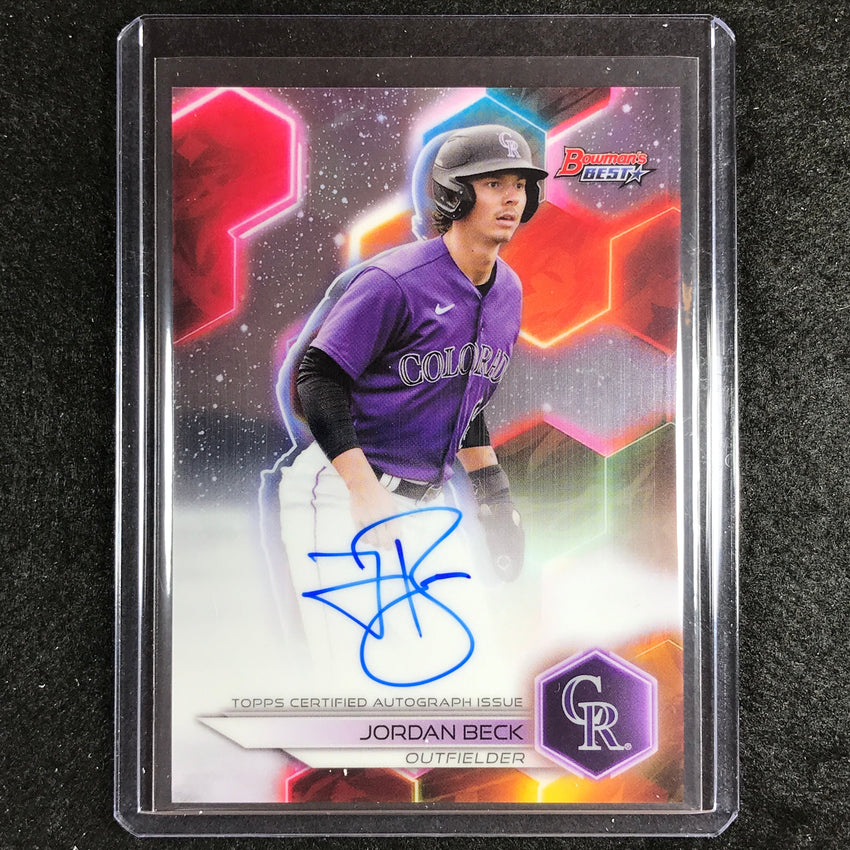 2023 Bowmans Best Mlb Jordan Beck Best Of 2023 Auto No Jbk