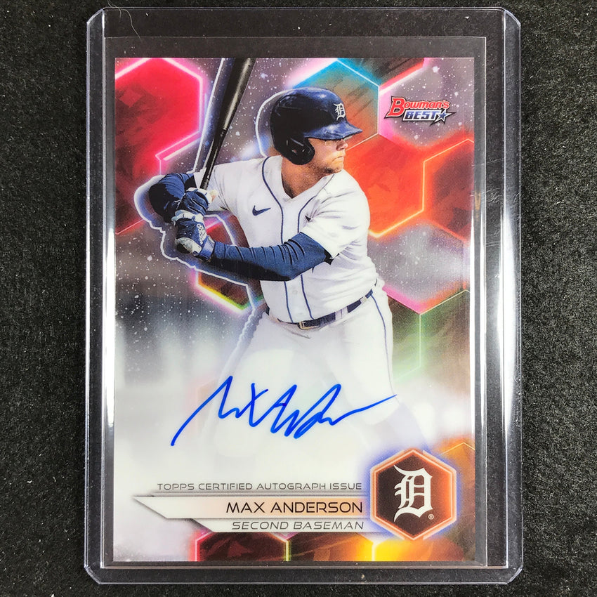 2023 Bowmans Best Mlb Max Anderson Best Of 2023 Auto #Maa