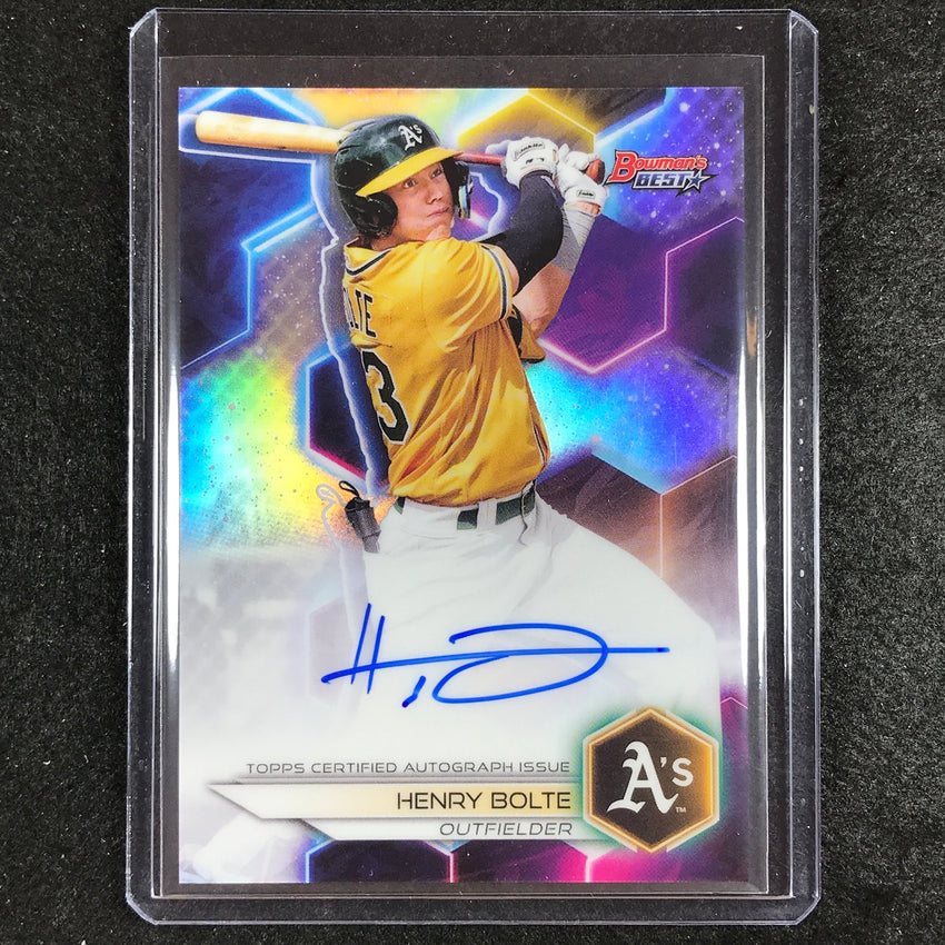2023 Bowmans Best Mlb Henry Bolte Best Of 2023 Auto Refractor #Hb