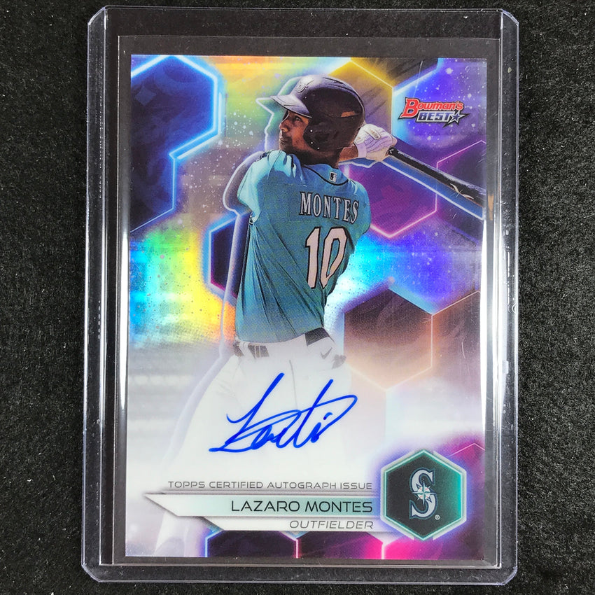 2023 Bowmans Best Mlb Lazaro Montes Best Of 2023 Auto Refractor No Lm