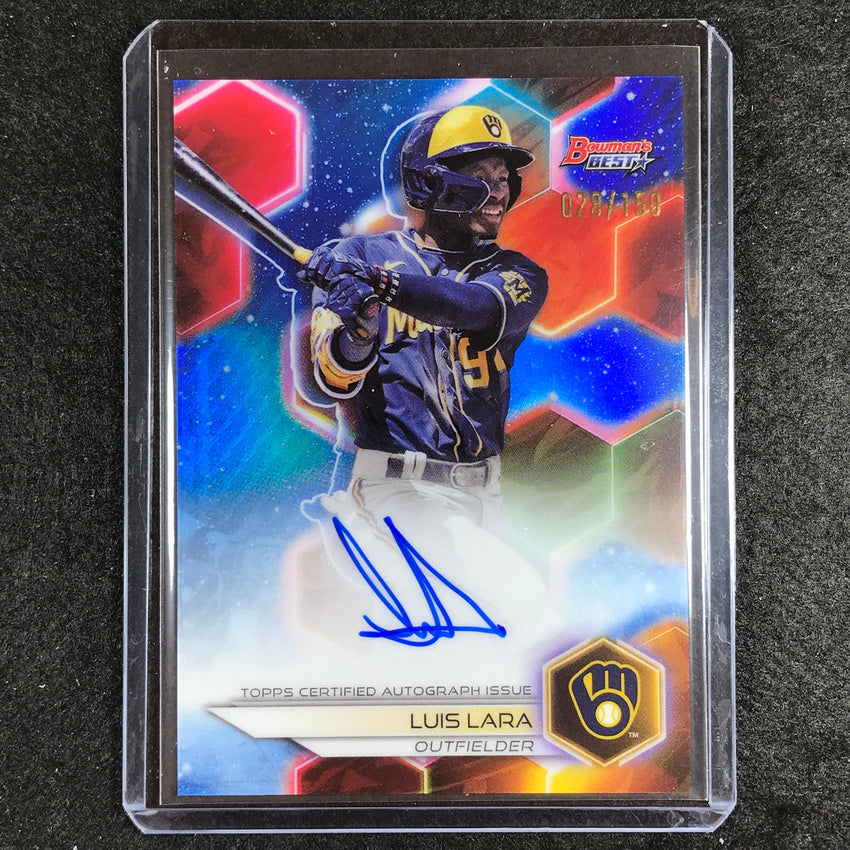 2023 Bowmans Best Mlb Luis Lara Best Of 2023 Auto Blue 28/150