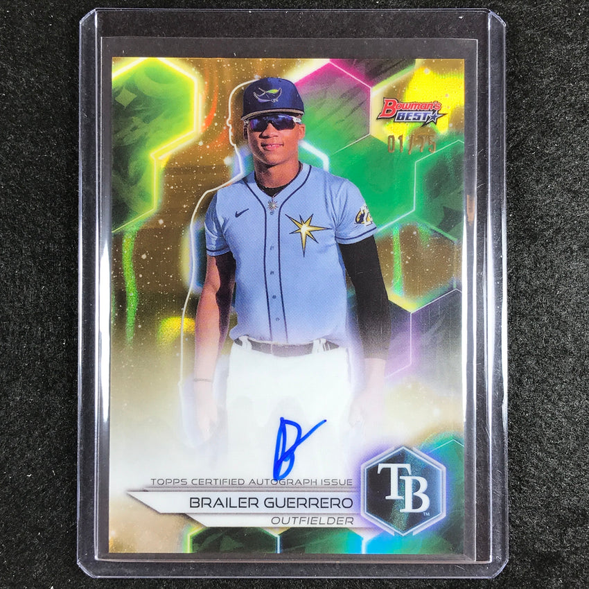 2023 Bowmans Best Mlb Brailer Guerrero Best Of 2023 Auto Gold Lava 1/75