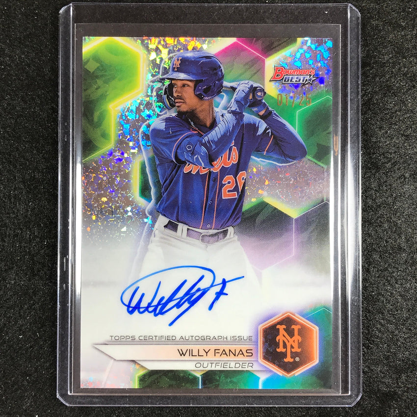 2023 Bowmans Best Mlb Willy Fanas Best Of 2023 Auto Mini-diamond 1/25