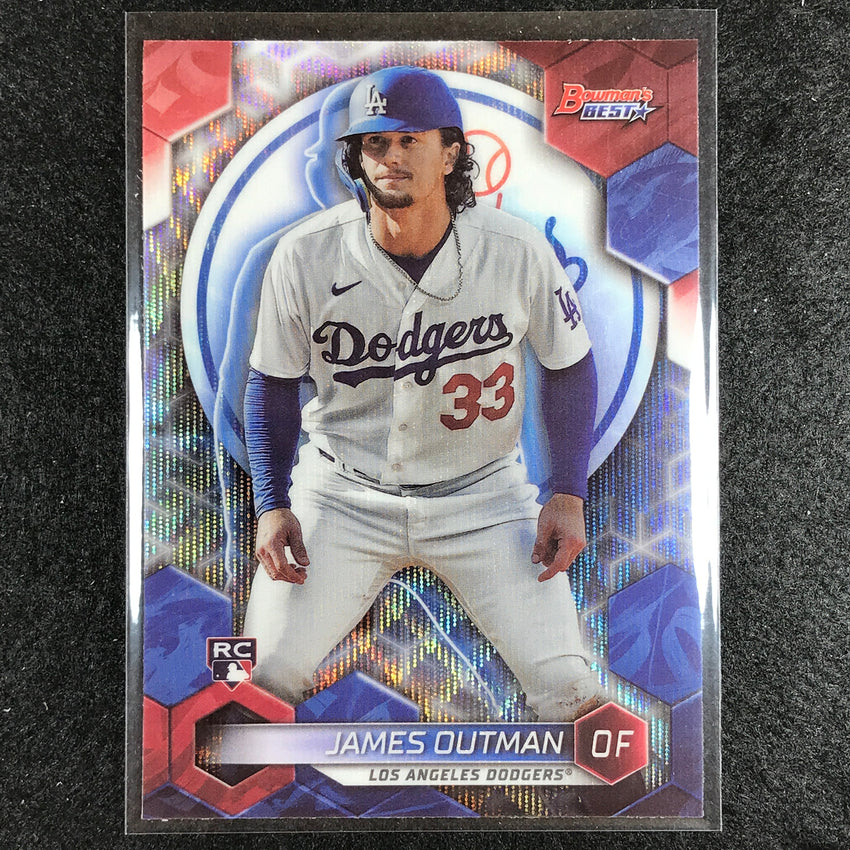 2023 Bowmans Best Mlb James Outman Rookie Base Wave No 63