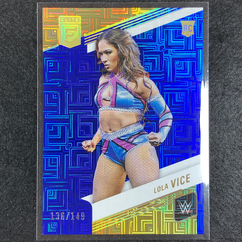 2023 Donruss Elite WWE Lola Vice Rookie Base Blue 136/149 No 96