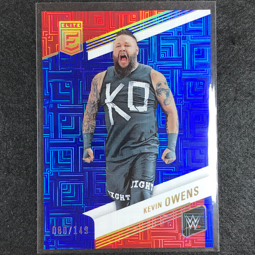 2023 Donruss Elite WWE Kevin Owens Base Blue 80/149 No 100
