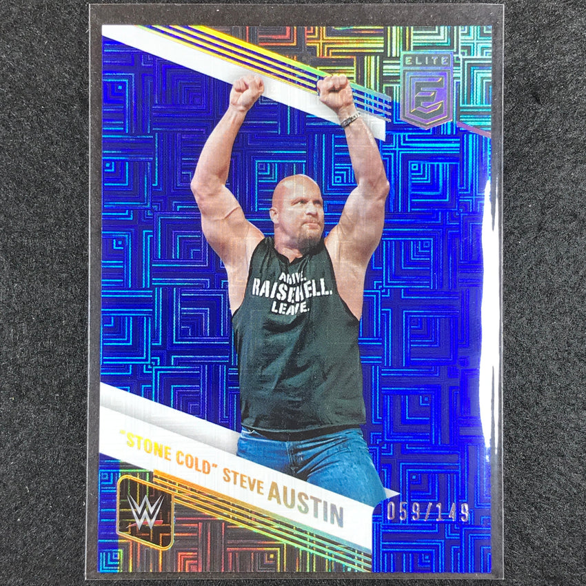 2023 Donruss Elite WWE Stone Cold Steve Austin Legends Base Blue 59/149 No 105