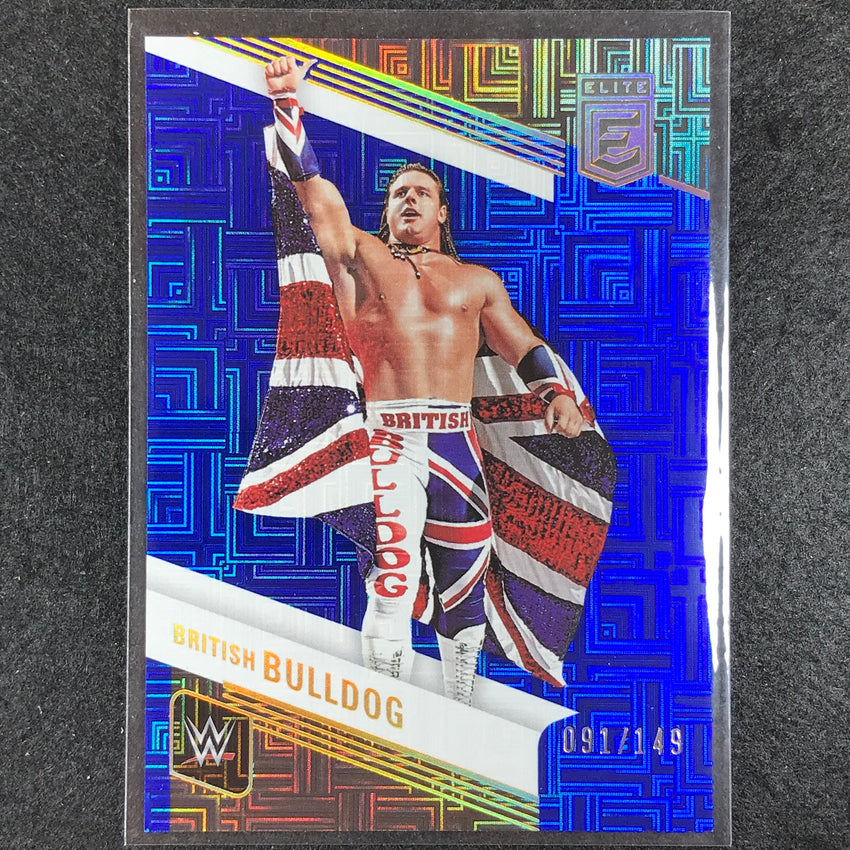 2023 Donruss Elite WWE British Bulldog Legends Base Blue 91/149 No 138