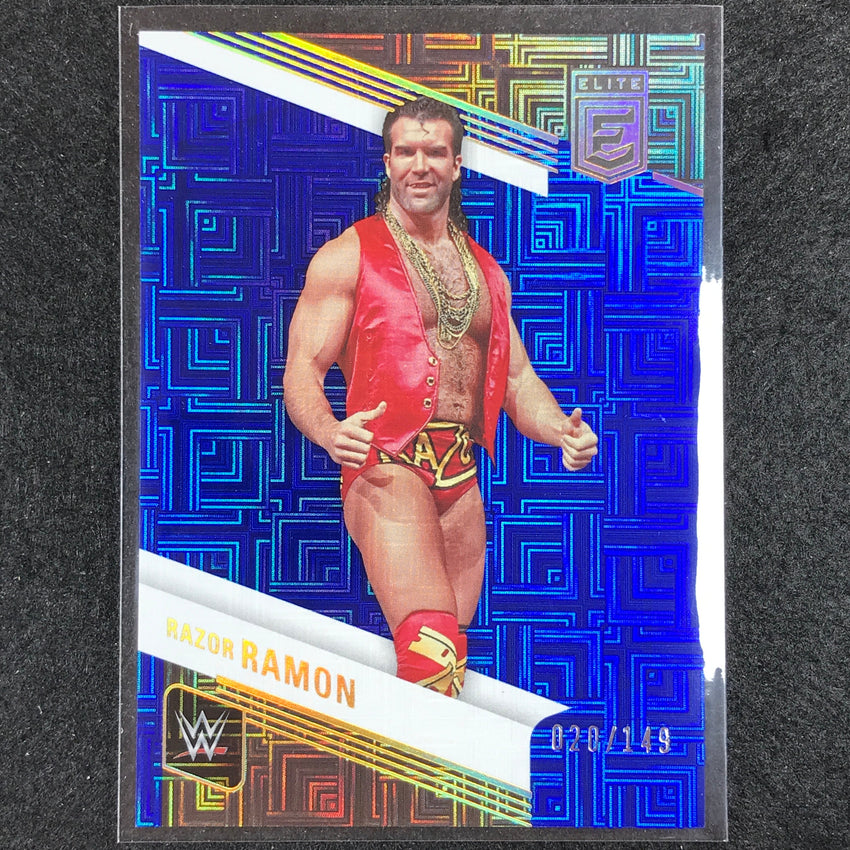 2023 Donruss Elite WWE Razor Ramon Legends Base Blue 20/149 No 140