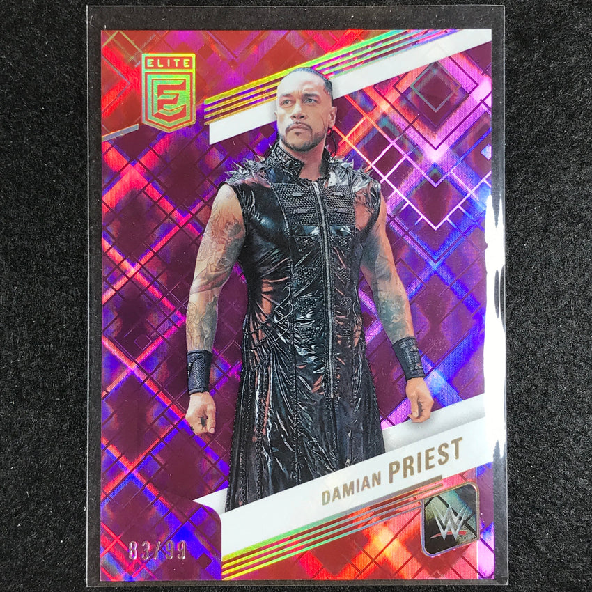 2023 Donruss Elite WWE Damian Priest Base Purple 83/99 No 10