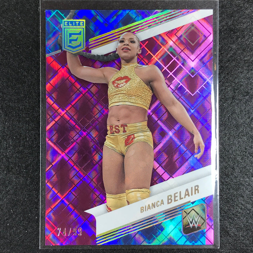 2023 Donruss Elite WWE Bianca Belair Base Purple 74/99 No 26