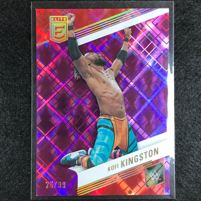 2023 Donruss Elite WWE Kofi Kingston Base Purple 25/99 #27