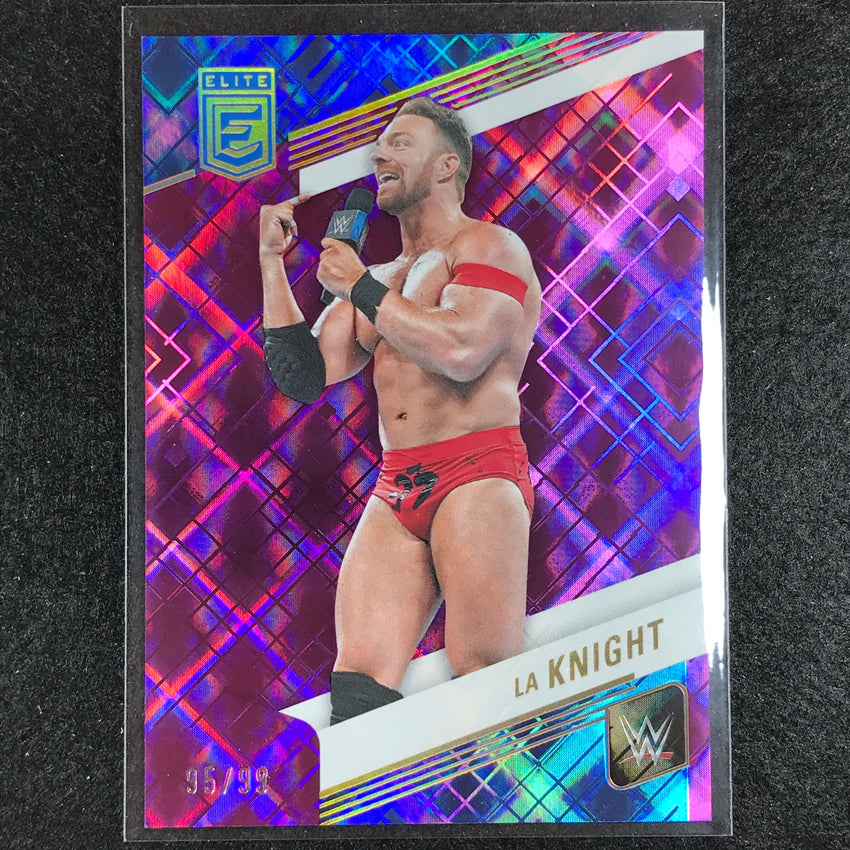 2023 Donruss Elite WWE La Knight Base Purple 95/99 No 37