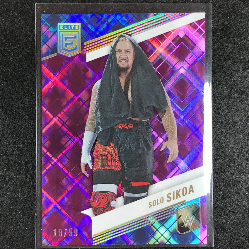 2023 Donruss Elite WWE Solo Sikoa Base Purple 19/99 No 92