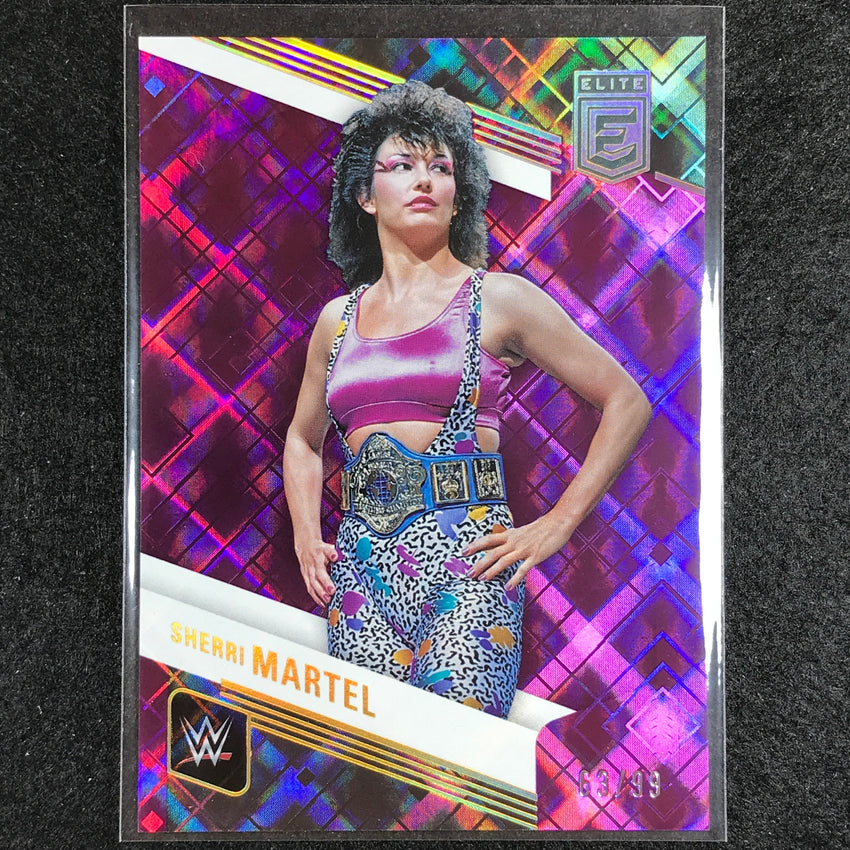 2023 Donruss Elite WWE Sherri Martel Legends Base Purple 63/99 No 112