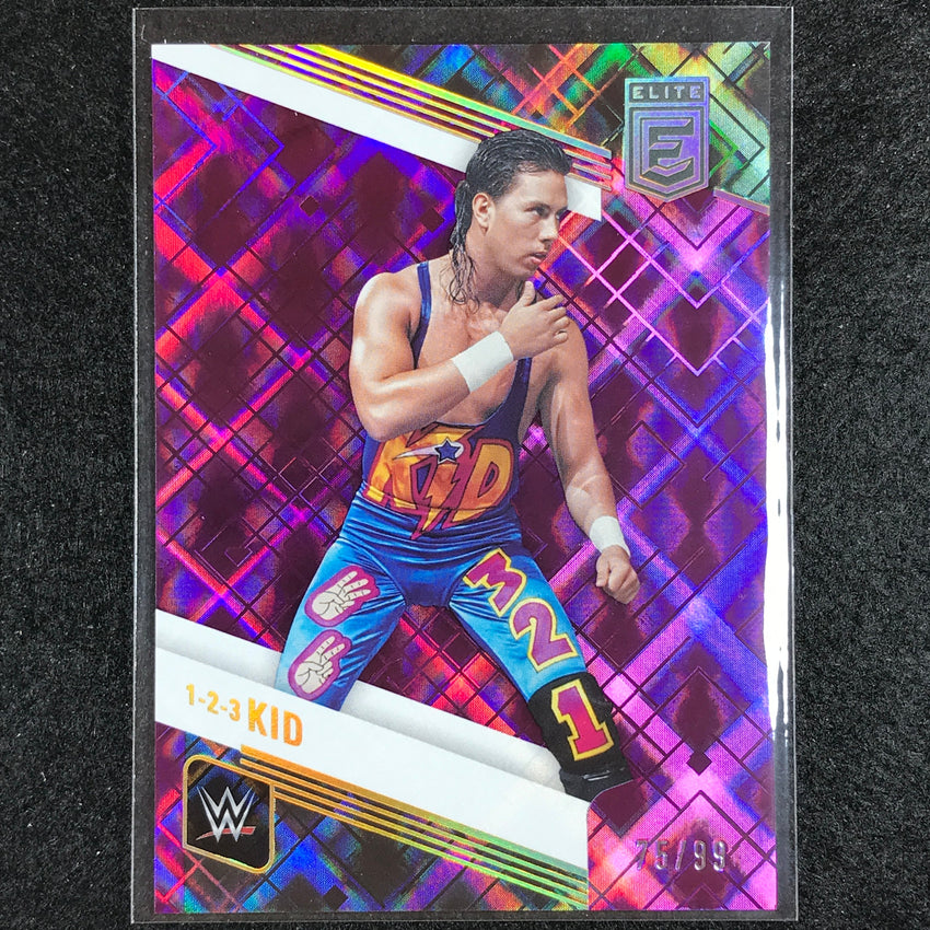 2023 Donruss Elite WWE 1-2-3 Kid Legends Base Purple 75/99 No 114